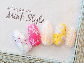 ビビットフラワーネイル