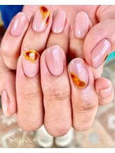 サフィールネイルサフィールネイル(Saphir nail)/べっこうニュアンス