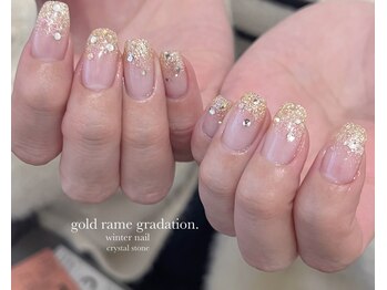 ラメグラデーションネイル