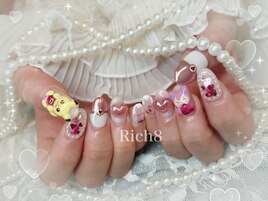 ポケモン×バレンタインネイル