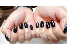 エマネイル(Emma Nail)/シンプルブラックネイル