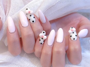 デコール 心斎橋(DECOR)/ドットリボンネイル