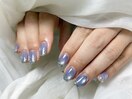 涼しげのあるブルーネイル