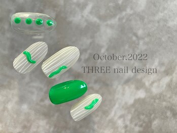 スリー(THREE)/October 2022/nail design