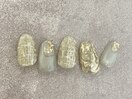 ミラーツイードネイル￥10000