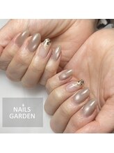 ネイルズガーデン(NAILS GARDEN)/ハート×マグネットネイル