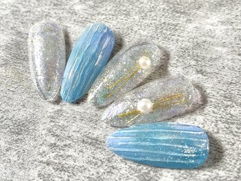 エムネイル(M nail)/夏にぴったり爽やかネイル