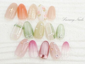 ラグジュアリー ネイルズ(Luxury Nails)の写真/【パラジェル導入サロン】オーダーメイド☆[やりたいデザイン]を形に♪数多くの女性を虜にする人気サロン！