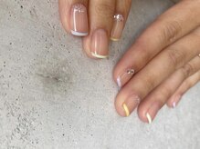 ヨヘン 芦屋店(YoHen)/パステル　フレンチネイル