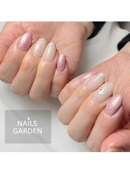 ネイルズガーデン(NAILS GARDEN)/キラキラニュアンスネイル