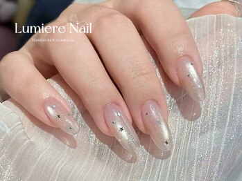 ルミエール ネイル モンナカ(Lumiere Nail Monnaka)/ボルドー/ツイード/ブラウン