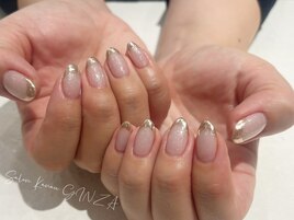 ミラーフレンチネイル