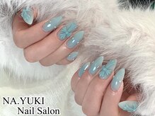 ナユキ 池袋店(NA.YUKI)/クロムネイル水色