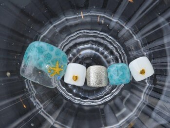 グラニットネイル(granite nail)/親指トレンドアートコース