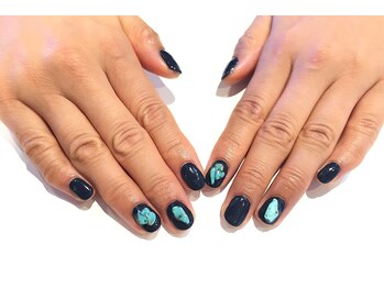 アース ネイルアイラッシュ 前橋店(EARTH Nail&Eyelash)/天然石ネイル￥12000