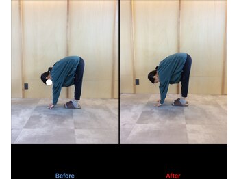 徳島藍住整骨院 ザ ビー(THE B)/ピラティス初回体験before/after