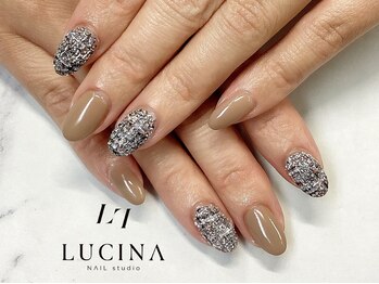 ネイルスタジオ ルキナ(LUCINA)/c-481 大人可愛いツイードネイル