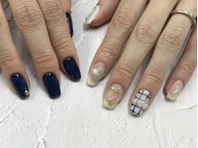 イビズ 新宿店(eviz)/ちぐはぐネイル