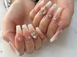 スカルプ/ロングネイル/長さ出し