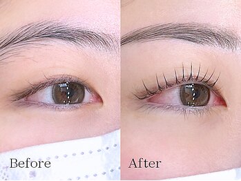 ミーナ 鍋島店(mina)/アイブロウWAX＋まつ毛パーマ上