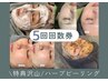 《特典盛り沢山☆》【顔】定期券ハーブピーリング5回券|お得にオプション追加