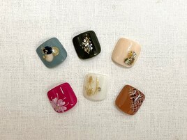 フットネイル☆親指アート8800円