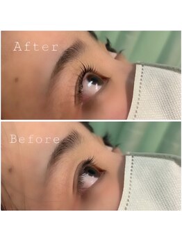 エステルーム リーフズ 厚木店/横から見ても立ち上がり美まつげ