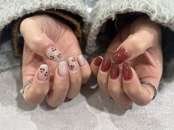 ローランリム(LORAN Lim)/フラッシュ・ホロちぐはぐネイル