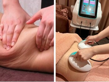 サロン ド グロウ 札幌店の写真/北海道希少マシン！【リンパクラッシュ＋超音波セル分解★60分￥4950】肩甲骨＆デコルテをくっきり♪花嫁も