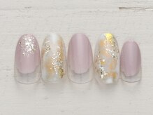 ネイルミックス 宇都宮インターパーク店(Nail Mix)/ホイル×塗りかけ　4990円
