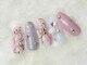 ジュエル(Jewel)の写真/浦和駅近◎淡ピンク×水彩フラワーが上品に華やぐ大人かわいい春色定額ネイル♪オフ&ケア込み
