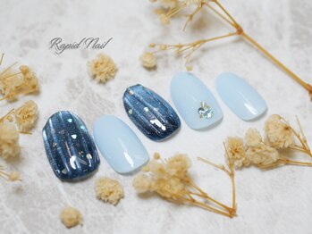 ラピッドネイル 西葛西店の写真/【毎月の定額￥4290～★】シンプルなものから華やかなデザインまで、お好きなデザインをお選び可能◎