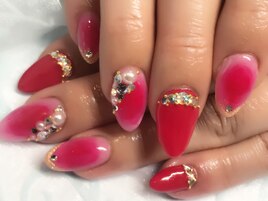 チーク風ネイル