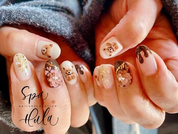 バレンタインネイル