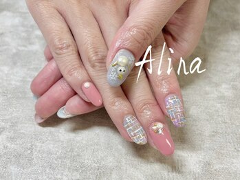 エリナネイルサロン池袋(Alina Nail Salon)/冬デザイン/雪だるまネイル