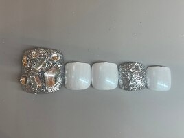 季節限定フットネイル