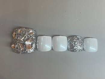 季節限定フットネイル