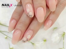 ネイリックス アヴェニール(NAILX avenir)/ベージュ小花