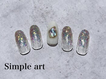 アール 桜木町店(R)/定額 キラキラシェルネイル