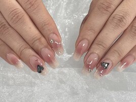 チーク×ラメグラデーション☆