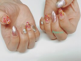 押し花ネイル×マグネット