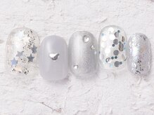 ジェミーネイル エビス(Jemiy nail ebisu)/個性派シルバーホロ8610yen