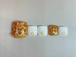 季節限定フットネイル