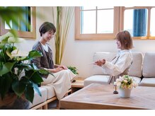 温座 東山公園店/よもぎ蒸し前のカウンセリング