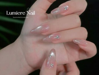 ルミエール ネイル モンナカ(Lumiere Nail Monnaka)/ボルドー/ツイード/ブラウン