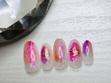 ルナネイル(LUNA NAIL)/ビビットカラー　サマーネイル