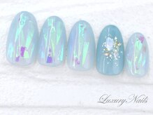 ラグジュアリーネイルズ オオミヤ(Luxury Nails Omiya)/オーロラ*フィルムネイル