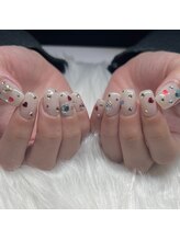 ラズライト(Laslight)/white x カラフルストーン