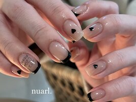 バレンタインネイル