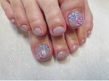 レアレアネイル(Lealeanail)/【パラジェル】紫陽花ネイル